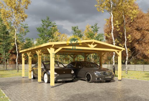 Stærk carport Hercules (8 m x 5 m)