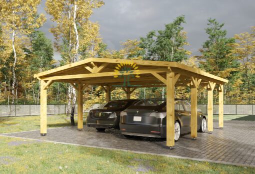 Stærk carport Hercules (8 m x 5 m)