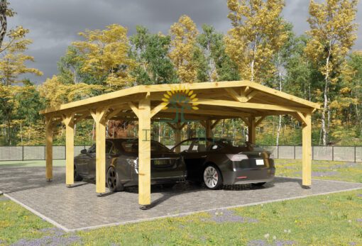 Stærk carport Hercules (8 m x 5 m)