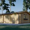 Carport med redskabsrum 30m² (4 m x 7,5 m)