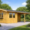 Carport med Redskabsrum 30 m² (4 m x 7,5 m)