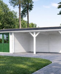 Carport med Redskabsrum 30 m² (4 m x 7,5 m)