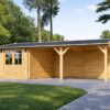 Carport med Redskabsrum 30 m² (4 m x 7,5 m)