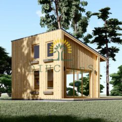Træhus SOPHIA 20 m² (44 mm + træbeklædning)