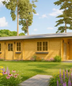 Træhus LINCOLN 72 m² 6×12 m, 66 mm