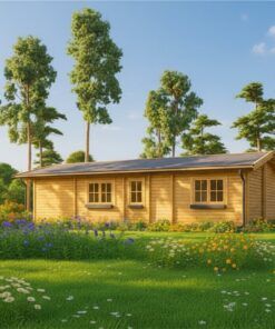 Træhus LINCOLN 72 m² 6×12 m, 66 mm