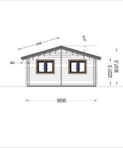 Feriehus AGNES 75m², 44 +44 mm