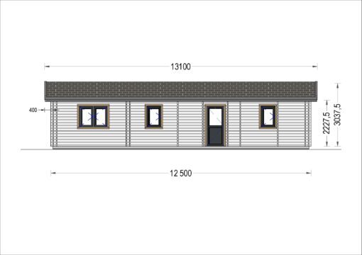 Feriehus AGNES 75m², 44 +44 mm