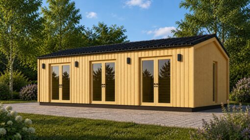 ANGELA 43 m² Træhytte til Have og Fritid
