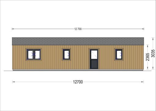 Sommerhus NICOLE 68 m² (44 mm + træbeklædning)