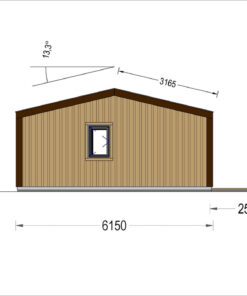 Sommerhus NICOLE 68 m² (44 mm + træbeklædning)