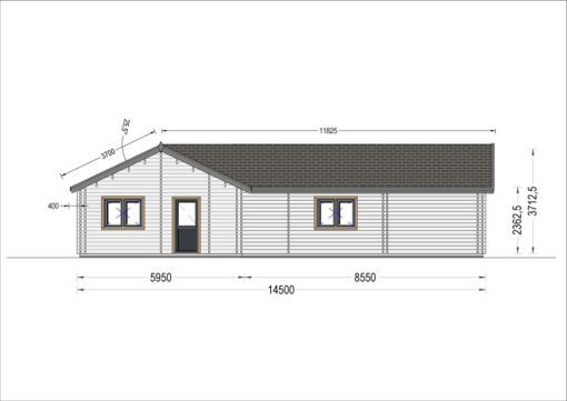 Sommerhus PAULA (44+44mm), 129 m²