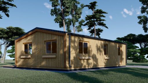 Sommerhus SELENE 63 m² (44 mm + træbeklædning)