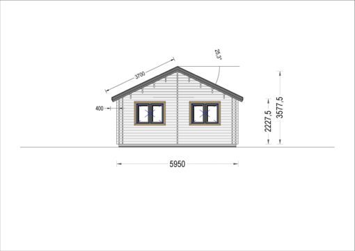 Feriehus ANICA (44 + 44mm) 71m²