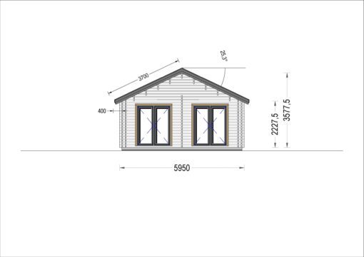 Feriehus ANICA (44 + 44mm) 71m²