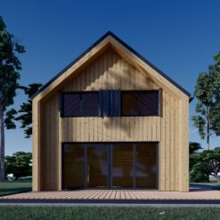 Sommerhus med hems ASTRID 120 m² (44 mm + træbeklædning)