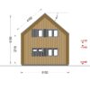 Sommerhus med hems ASTRID 120 m² (44 mm + træbeklædning)