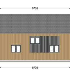 Sommerhus med hems ASTRID 120 m² (44 mm + træbeklædning)