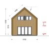 Sommerhus med hems ASTRID 120 m² (44 mm + træbeklædning)