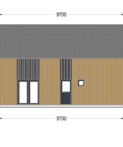 Sommerhus med hems ASTRID 120 m² (44 mm + træbeklædning)