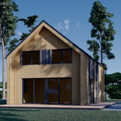 Sommerhus med hems ASTRID 120 m² (44 mm + træbeklædning)