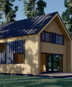 Sommerhus med hems ASTRID 120 m² (44 mm + træbeklædning)