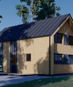 Sommerhus med hems ASTRID 120 m² (44 mm + træbeklædning)