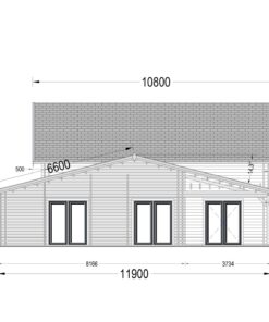 2 etagers sommerhus DARLA (44+44 mm), 180 m²