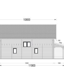 2 etagers sommerhus DARLA (44+44 mm), 180 m²