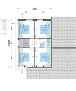 2 etagers sommerhus DARLA (44+44 mm), 180 m²