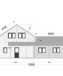 2 etagers sommerhus DARLA (44+44 mm), 180 m²