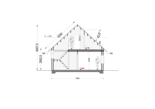 Sommerhus DORIS (44+44 mm), 80 m²
