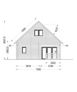 Sommerhus DORIS (44+44 mm), 80 m²
