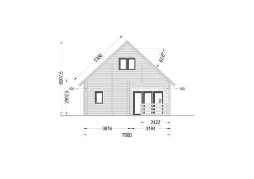 Sommerhus DORIS (44+44 mm), 80 m²