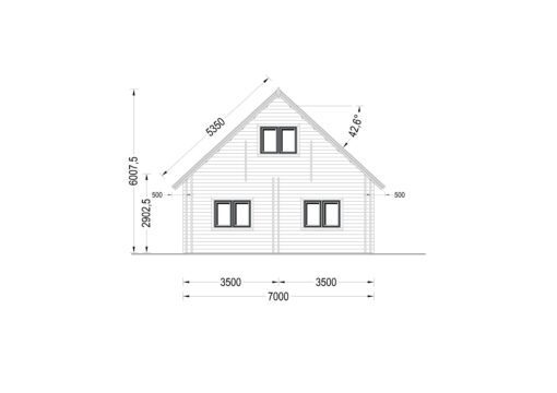 Sommerhus DORIS (44+44 mm), 80 m²