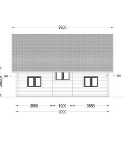 Sommerhus DORIS (44+44 mm), 80 m²
