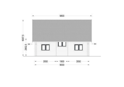 Sommerhus DORIS (44+44 mm), 80 m²