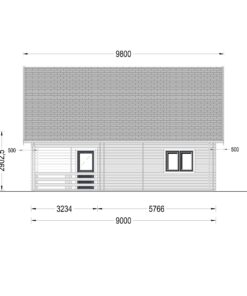 Sommerhus DORIS (44+44 mm), 80 m²