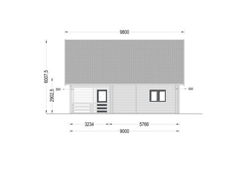 Sommerhus DORIS (44+44 mm), 80 m²