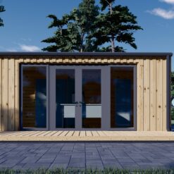 Haveskur EMMY 15 m² (34 mm + træbeklædning)