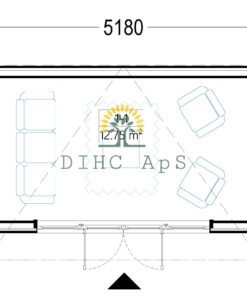 Havehuse EVELIN 20 m² (34 mm + træbeklædning)