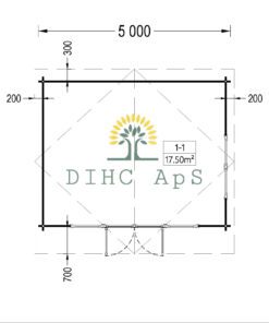 Havehuse MARTA (44 mm), 5×4 m, 20 m²