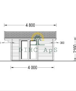 Havehuse MARTA (44 mm), 5×4 m, 20 m²