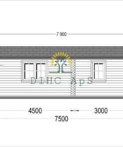 Havehuse MAX (44 mm), 4.2×7.5 m, 32 m²