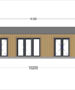 Sommerhus SELENE 63 m² (44 mm + træbeklædning)