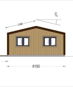 Sommerhus SELENE 63 m² (44 mm + træbeklædning)