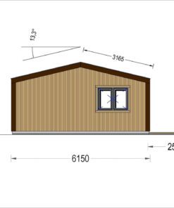 Sommerhus SELENE 63 m² (44 mm + træbeklædning)