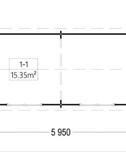 Havehuse STRONGHOLD (44 mm), 3×6 m