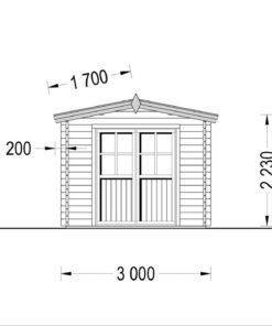 Havehuse STRONGHOLD (44 mm), 3×6 m