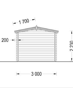 Havehuse STRONGHOLD (44 mm), 3×6 m